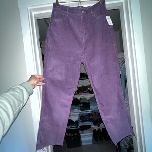 PacSun Lavender Corduroy High Rise Pants